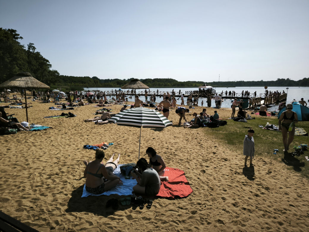 Plaża w Osiecznej lato