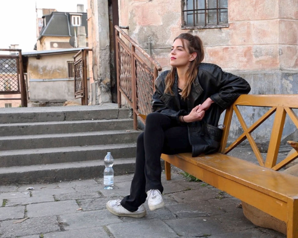 Morgane Polański na planie filmu “The Partisian”