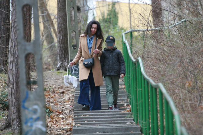 Marta Kaczyńska ze święconką