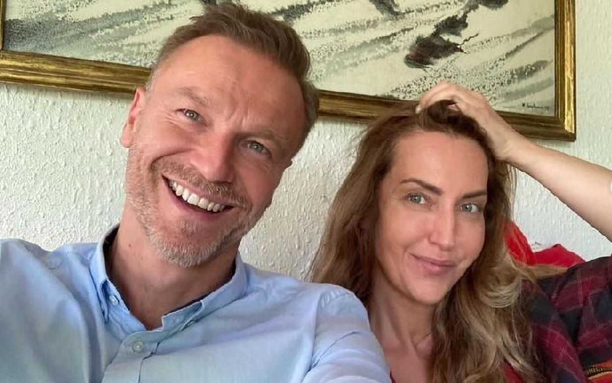 M jak miłość na planie. Andrzej (Krystian Wieczorek), Magdalena Waligórska (Viola)