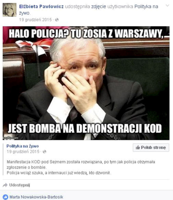 Elżbieta Pawłowicz przeciwko Kaczyńskiemu
