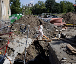 Budują trasę łagiewnicką, odcięli dom od miasta