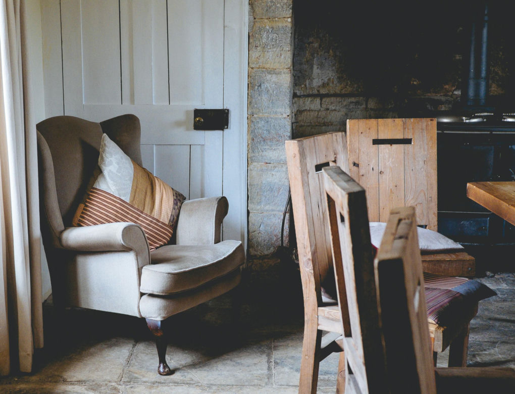 Jadalnia w stylu farmhouse