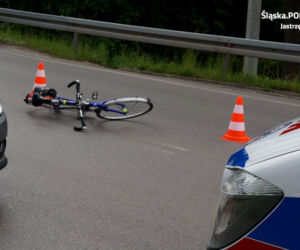 Koszmarny wypadek rowerzysty w Jastrzębiu-Zdroju [ZDJĘCIA]