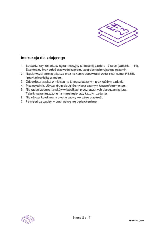 Matura próbna polski 2024 - ARKUSZ CKE