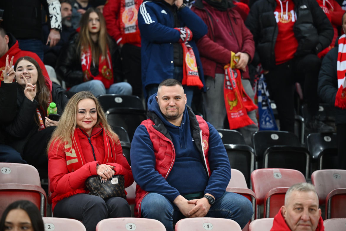 Widzew Łódź - Lech Poznań: Zdjęcia kibiców i zawodników z meczu 24. kolejki PKO BP Ekstraklasy
