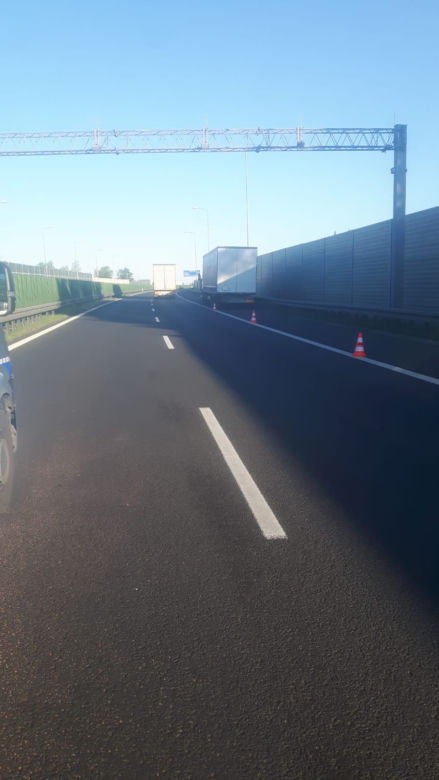 Kolzija na 501 km autostrady A4 w kierunku Krakowa