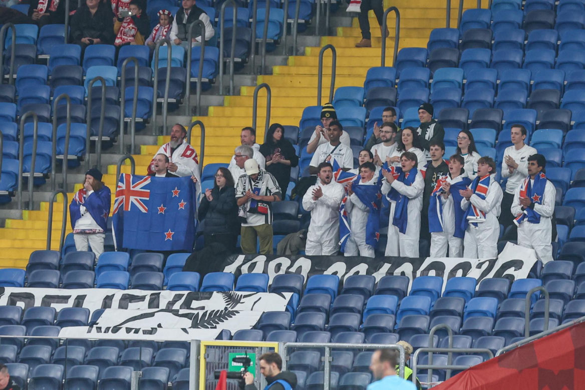 Szał na trybunach podczas meczu Polska - Nowa Zelandia