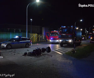 Śmiertelny wypadek w Tychach, nie żyje motocyklista