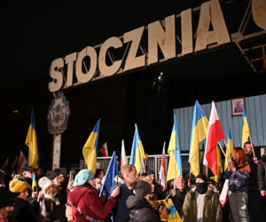Solidarni z Ukrainą. Wielki wiec w Gdańsku