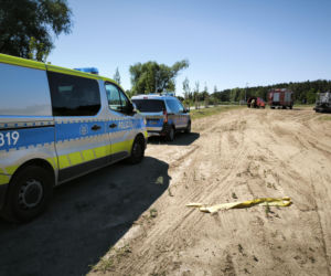 Akcja poszukiwawcza na zbiorniku w Zaborowie