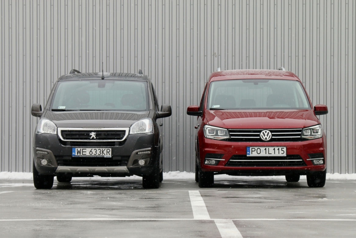 Volkswagen Caddy Trendline 2.0 TDI vs. Peugeot Partner Tepee 1.6 BlueHDi