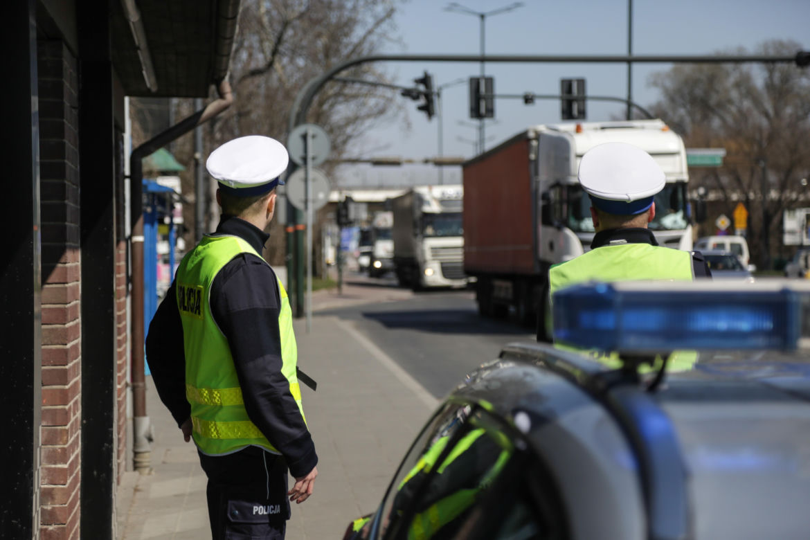 Policja i wojsko na ulicach Krakowa