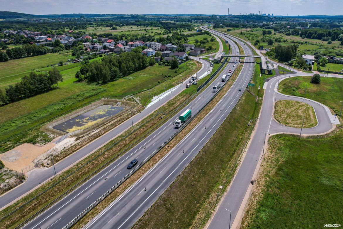 Tak wygląda zagłębiowska część nowej, ekspresowej S1 - czerwiec 2024