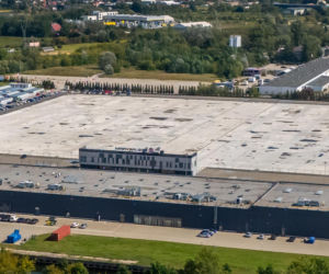 Plac po spalonym centrum handlowym Marywilska 44 w Warszawie