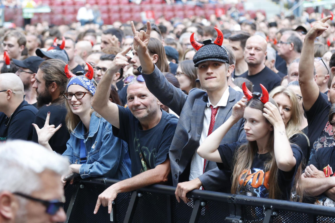 Koncert AC/DC w Warszawie (4.07.2025) - część pierwsza. Organizatorem koncertu jest Live Nation