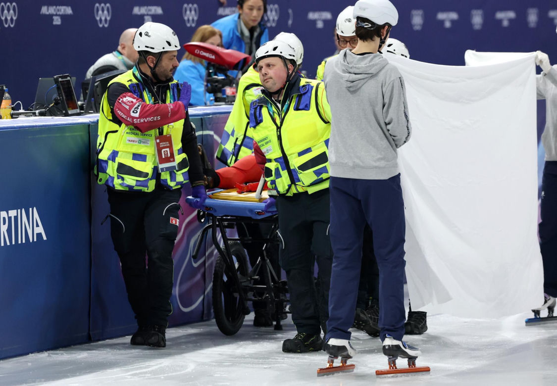 Wypadek Kamili Sellier w short tracku