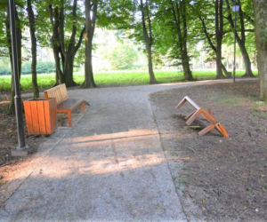 Co za głupota! W Radłowie ktoś dewastuje miejski park! Rozpoznajesz tę osobę?