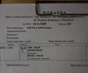 10 listopada 2009 - ogłoszenie wyroku