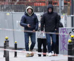 Adam Małysz z przyjacielem na kawie po spotkaniu z Prezydentem