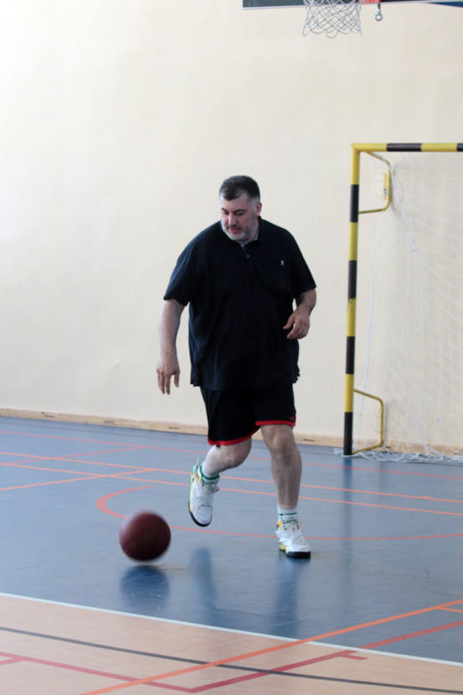 Artur Dziambor walczy na parkiecie