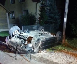 Dachowanie BMW w Barcicach