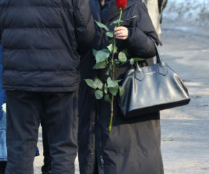 Pogrzeb Mirosława Krawczyka w Gdańsku: Aneta Zając i Mikołaj Krawczyk