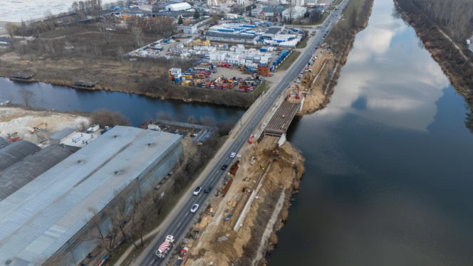 Nowy most na Białołęce przy ul. Płochocińskiej