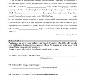 ARKUSZE CKE - Matura j. włoski - poziom rozszerzony 2019