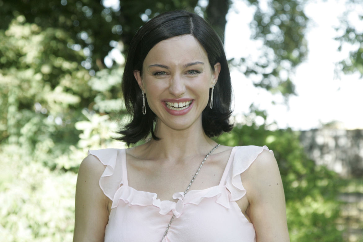 Maja Hirsch na planie "BrzydUli" 