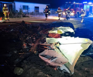 Wypadek BMW w miejscowości Pieńki