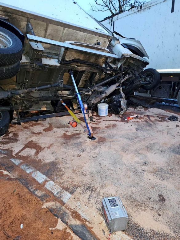 Śmiertelny wypadek pod Malborkiem! Dwie osoby zginęły w potwornym zderzeniu ciężarówek [ZDJĘCIA].
