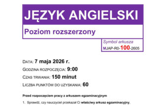 Matura 2026 angielski ROZSZERZONY: WSZYSTKIE odpowiedzi do arkusza CKE 7.05.2026