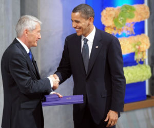 Thorbjoern Jagland i Barack Obama