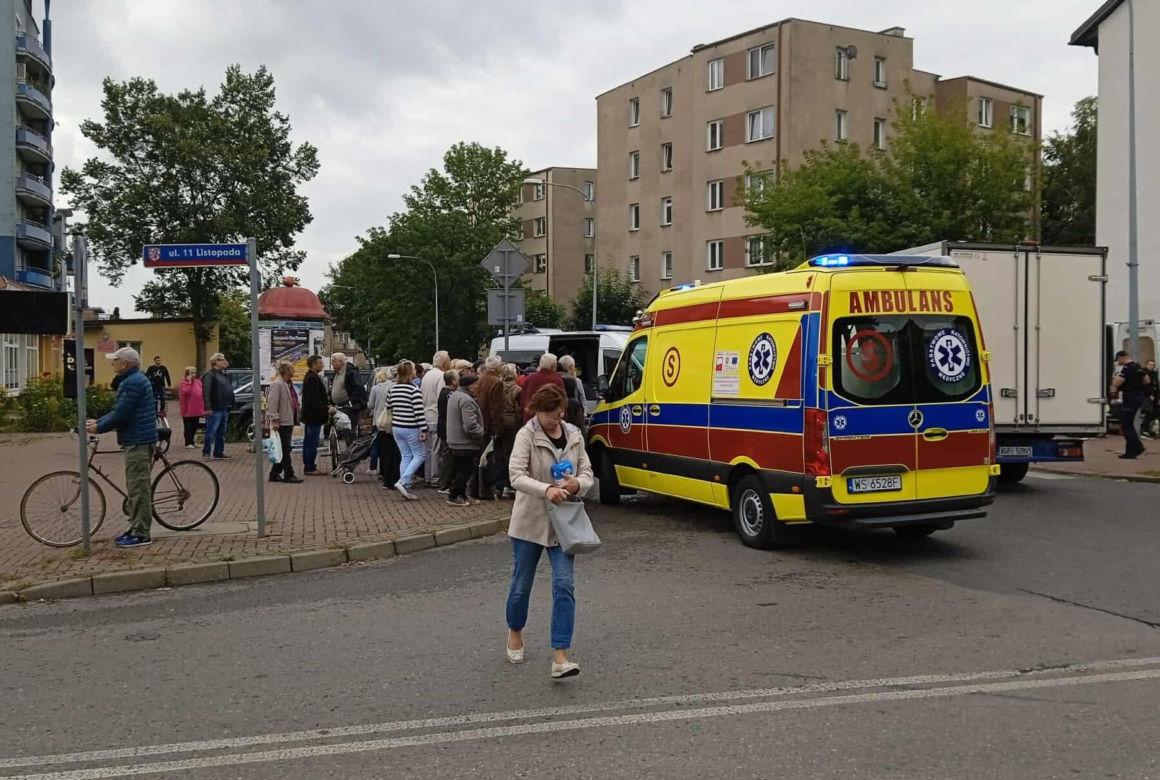 Potrącenie pieszego na pasach Rynkowa Siedlce
