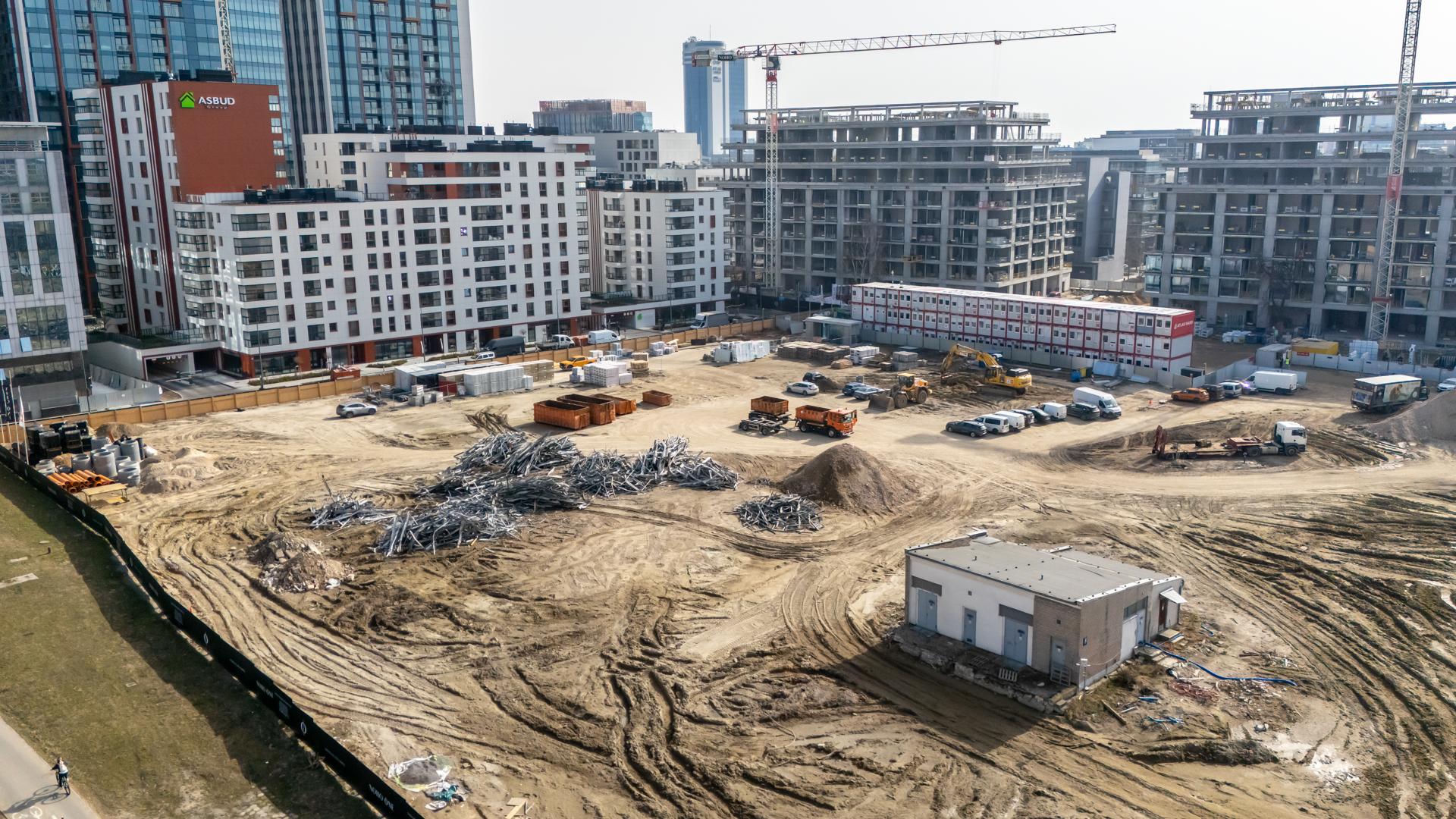 NOHO ONE w Warszawie w budowie