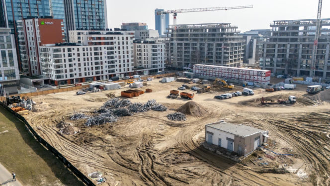 NOHO ONE w Warszawie w budowie