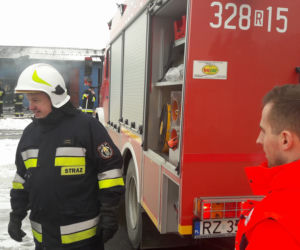 Pożar przy Gołębiej w Rzeszowie