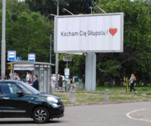 Oryginalne wyznanie miłości w centrum Szczecina