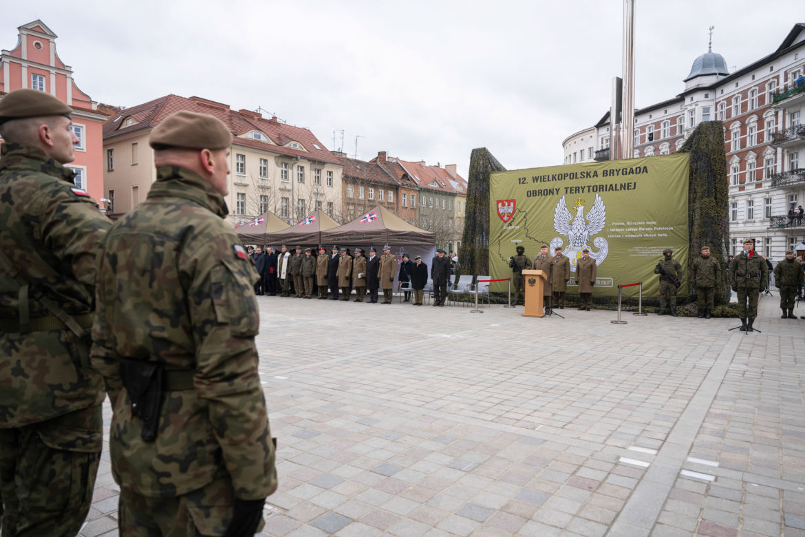 Przysięga terytorialsów w Poznaniu