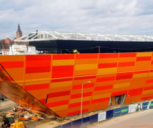 Budowa Morskiego Centrum Nauki w Szczecinie - kwiecień 2021