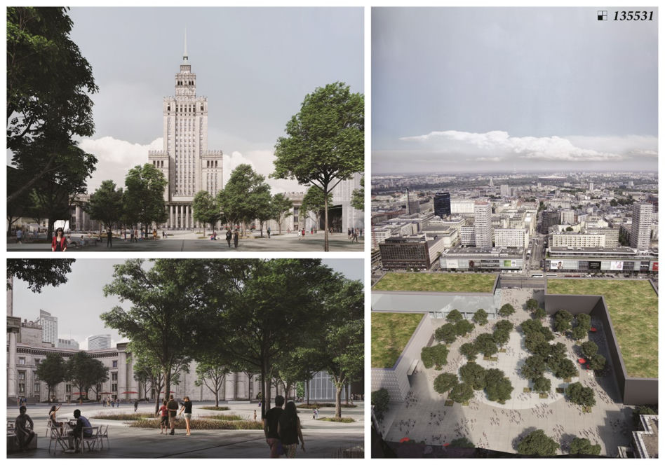 Plac Centralny – wyniki konkursu na nowy plac przed Pałacem Kultury