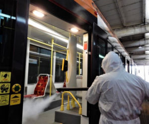 PARĄ W WIRUSA! Tramwaje Śląskie wytoczyły ZABÓJCZĄ broń przeciwko zarazie [ZDJĘCIA]