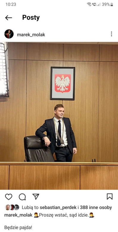 Barwy szczęścia na planie. Hubert (Marek Molak)