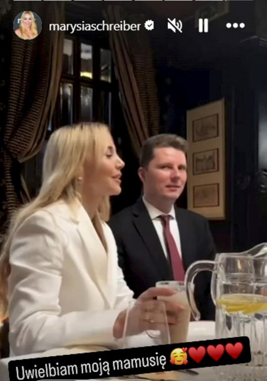 Pierwsza Komunia Święta córki Schreiberów. Marianna w towarzystwie nowego partnera