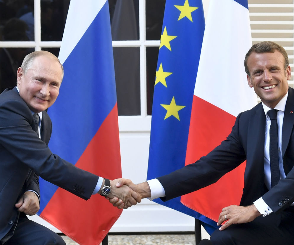 Vladimir Putin, Emmanuel Macron