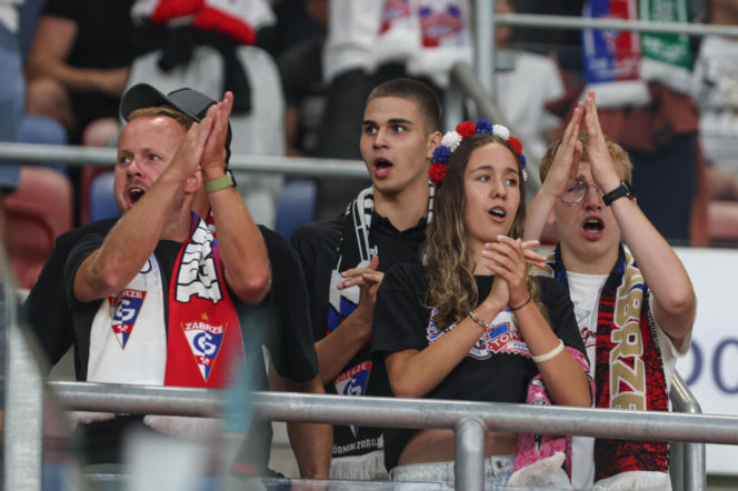 Znakomita atmosfera i niedosyt w Zabrzu! Poszukaj się na zdjęciach kibiców z meczu z Monaco