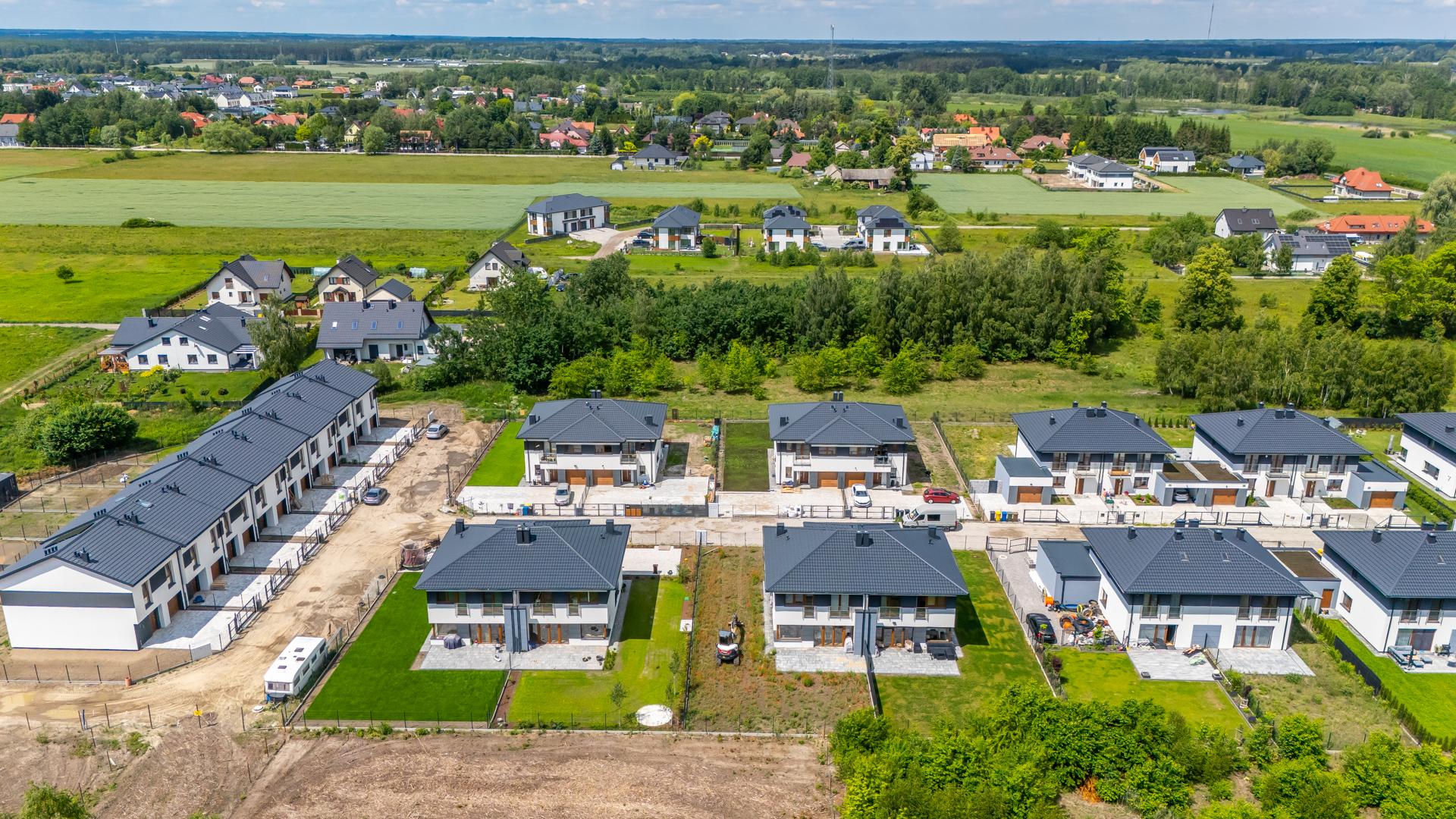 Głosków, gmina Piaseczno. Nowe osiedle deweloperskie