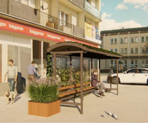 Plac NZS w Białymstoku bez zmian, ale z zielonymi przystankami autobusowymi [ZDJĘCIA]