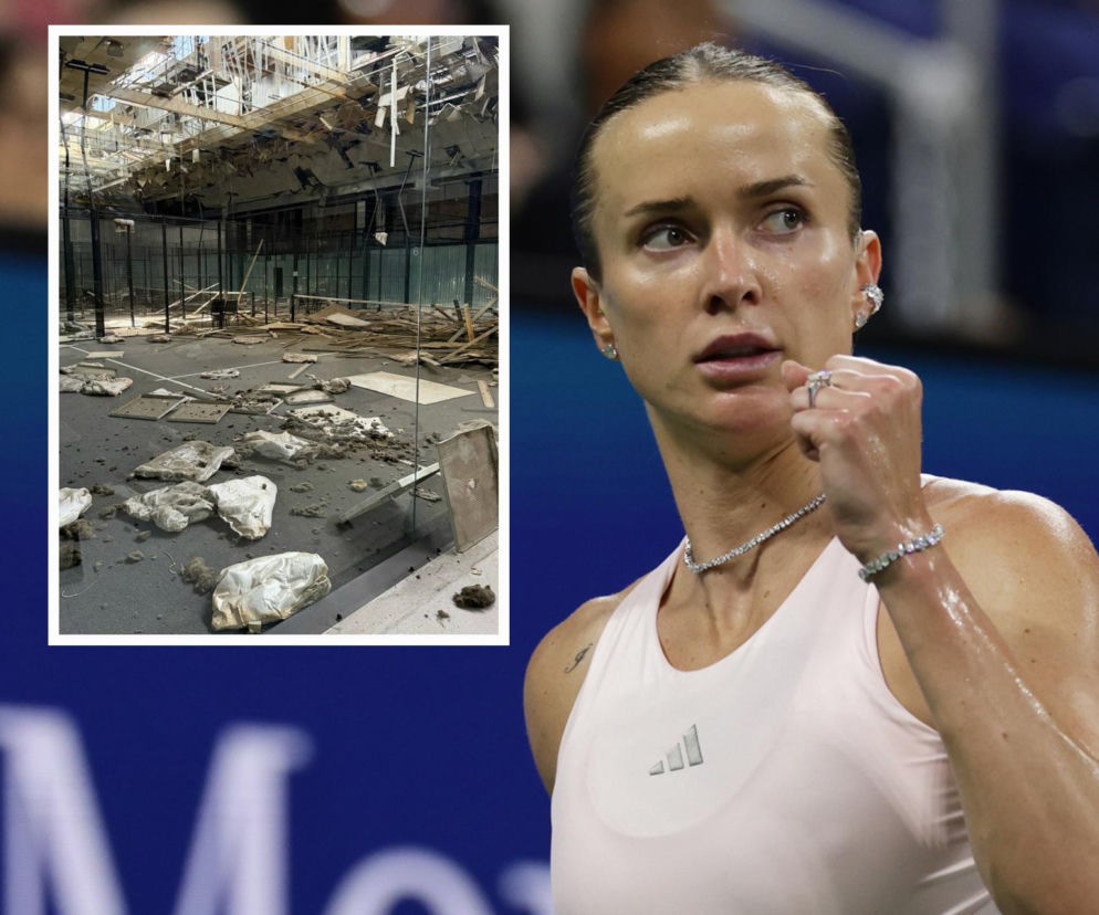 Tenisistka Elina Switolina. Na miniaturze zniszczony klub Svito Padel w Kijowie. Szczegóły ataku na SE Supersport.